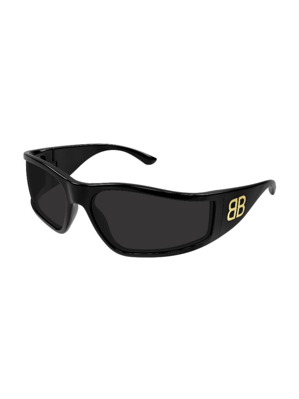 New Balenciaga Unisex Sunglasses Black Grey Lens Injected Frame BB0457S 001 74